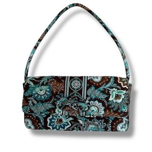 Vera Bradley Knot Just A Clutch in Java Blue 12”x6.5”x2.5”